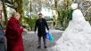 ダラムサラに積雪